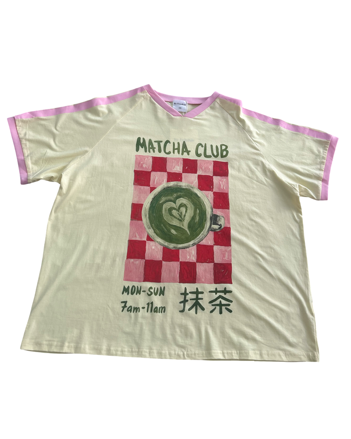 Matcha Club Tshirt - Yellow