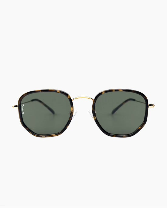 Tate Tort/Green Sunglasses