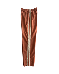Rust Beige Stripe Racer Pants
