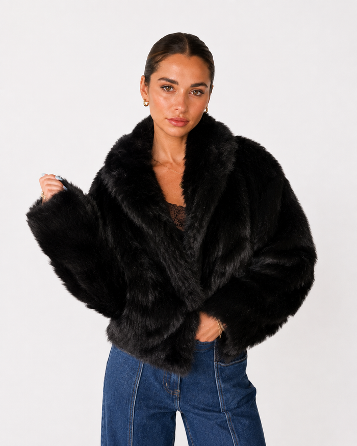 Wilde Faux Fur Jacket - Black