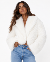 Wilde Faux Fur Jacket - White