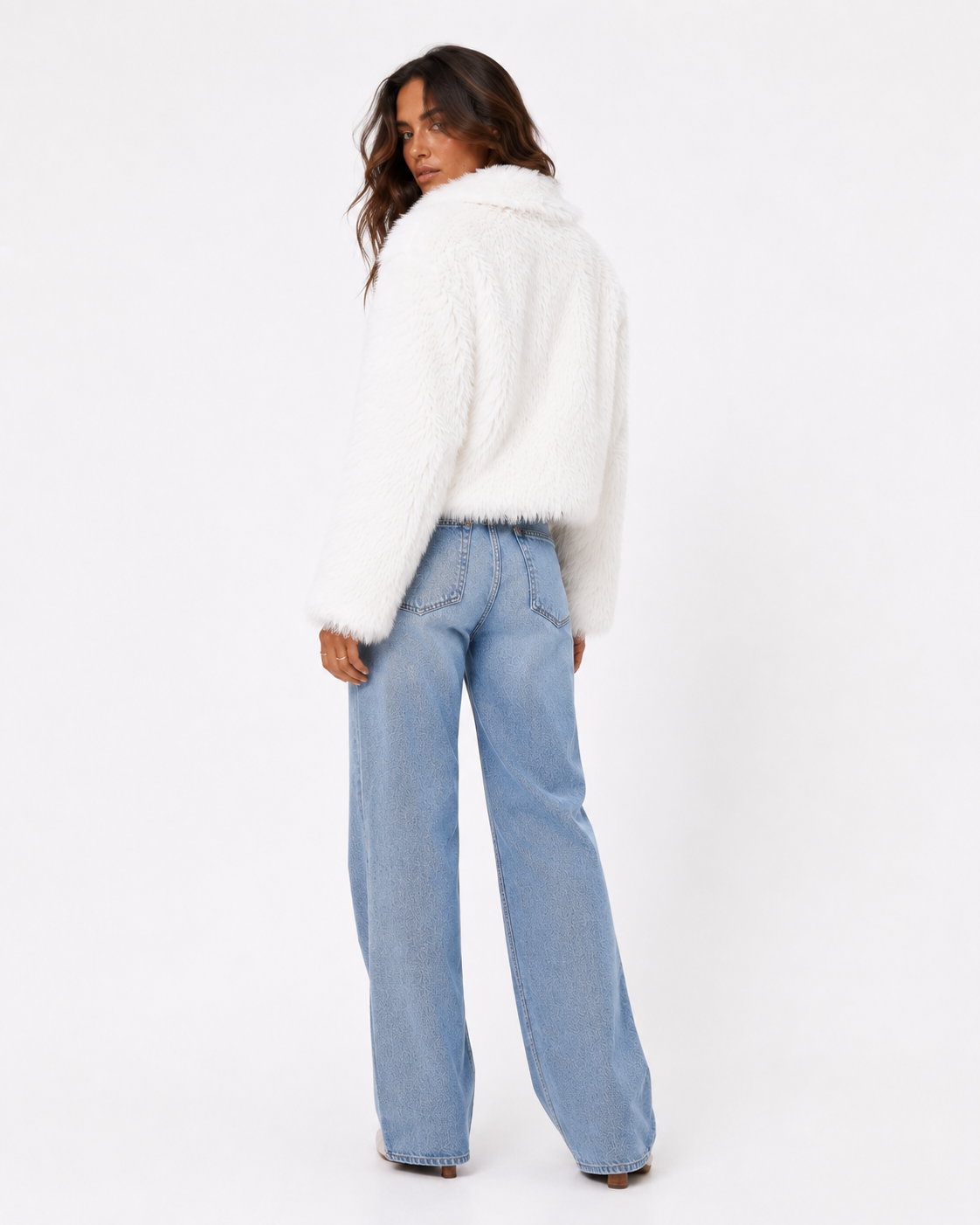Wilde Faux Fur Jacket - White