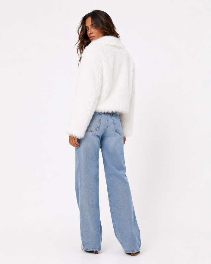 Wilde Faux Fur Jacket - White
