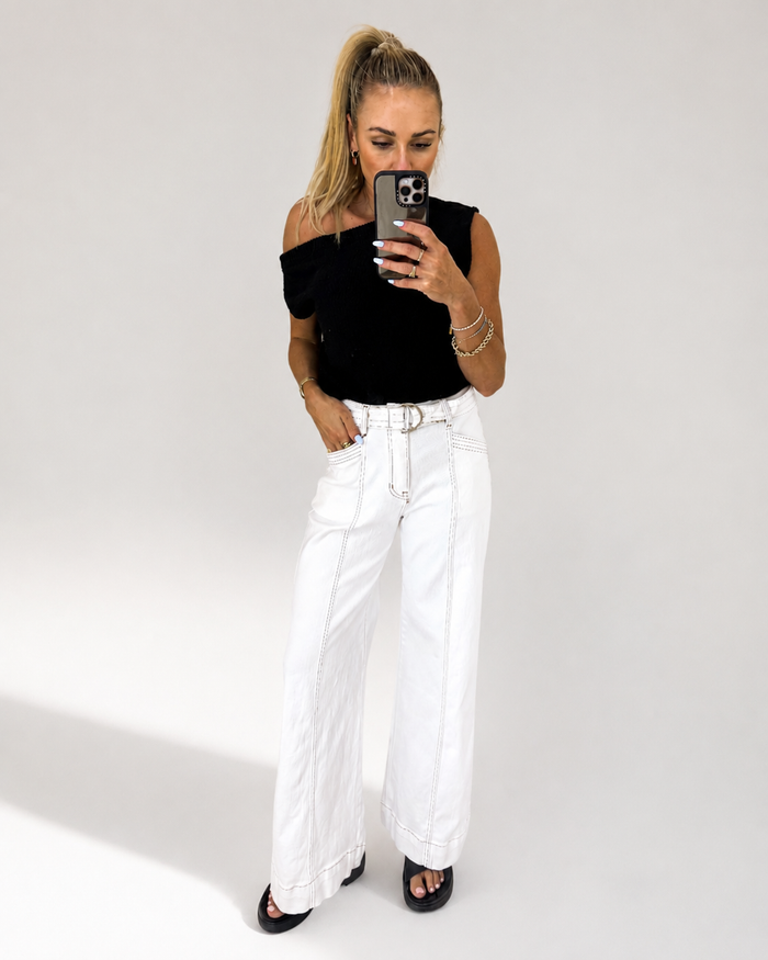 Taleea White Jeans