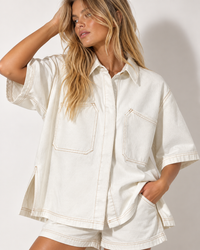 Denz Set White Denim