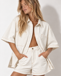 Denz Set White Denim