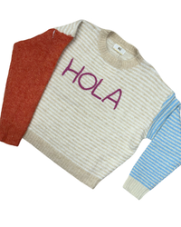 Hola Beige Neckline Jumper