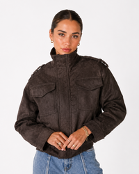 Felix Bomber- Choc Brown