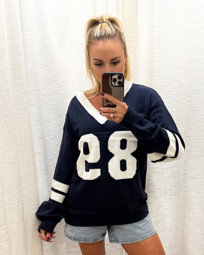 College Jumper - Navy