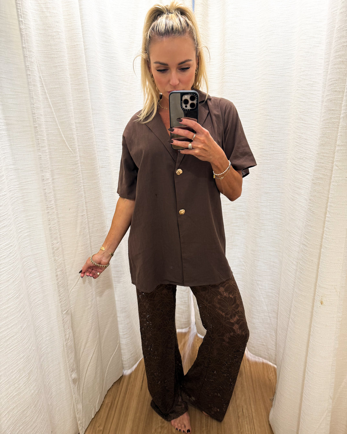 Blair Shirt - Brown