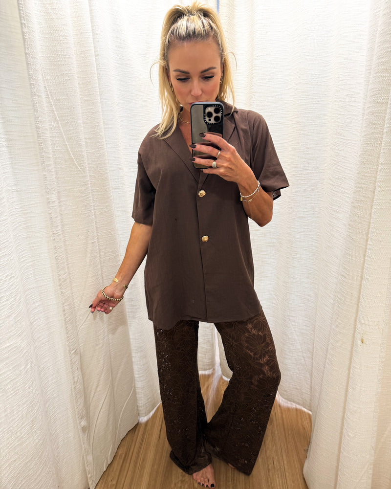 Blair Shirt - Brown