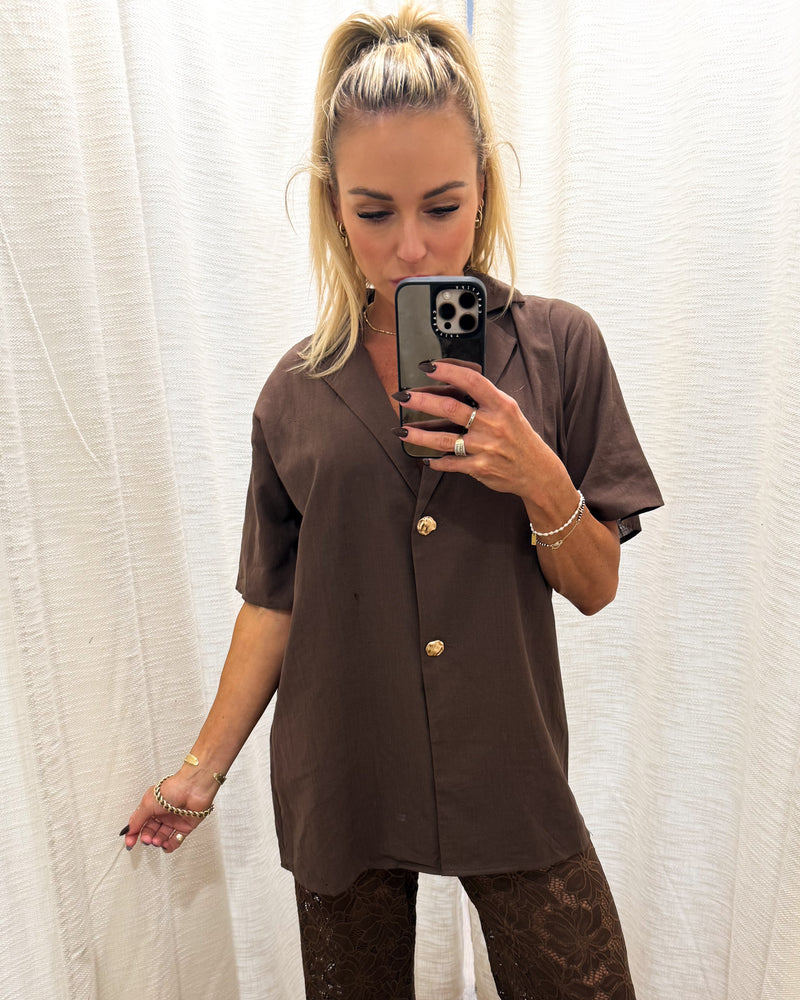 Blair Shirt - Brown