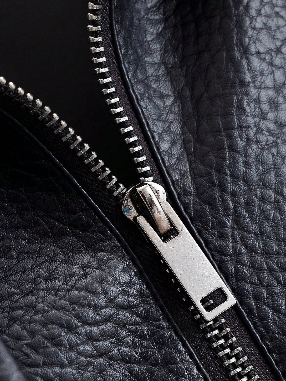 Harlow Vegan Leather Bomber Jacket - Black