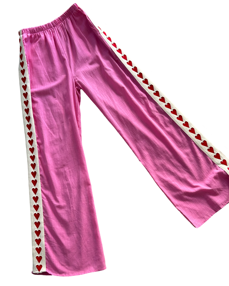 Pink Heart Pants