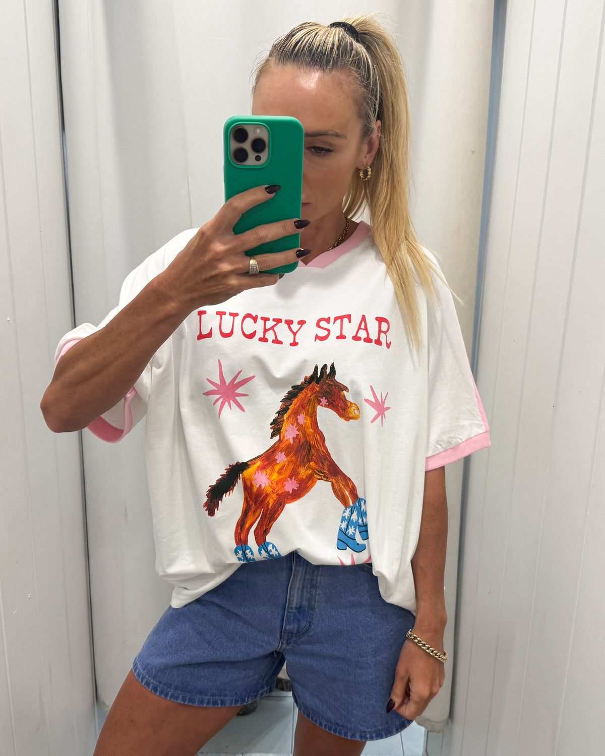 Lucky Star Tee - White