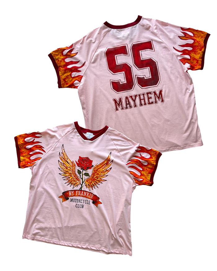 Moto Mayhem Pink Tshirt