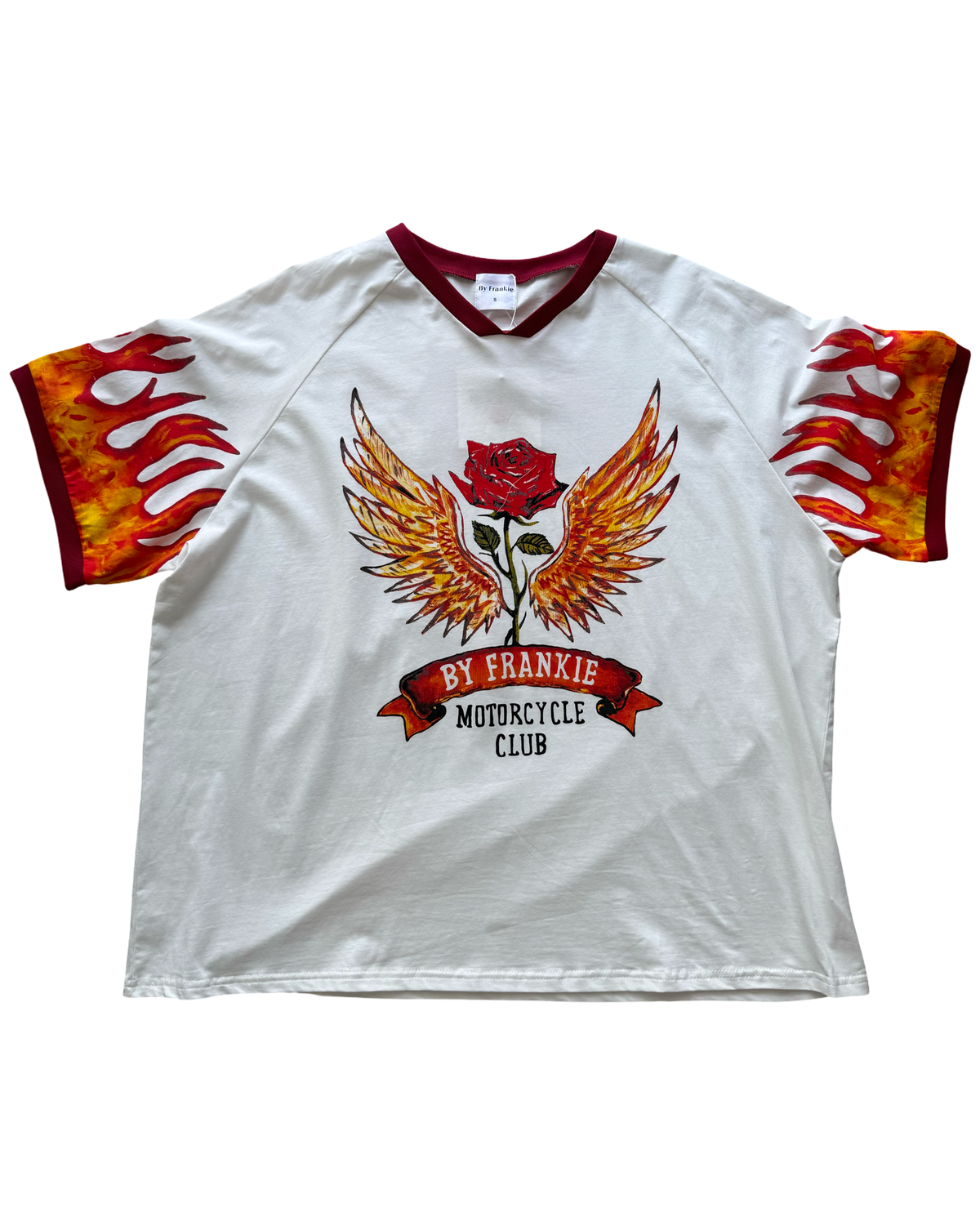 Moto Mayhem White Tshirt