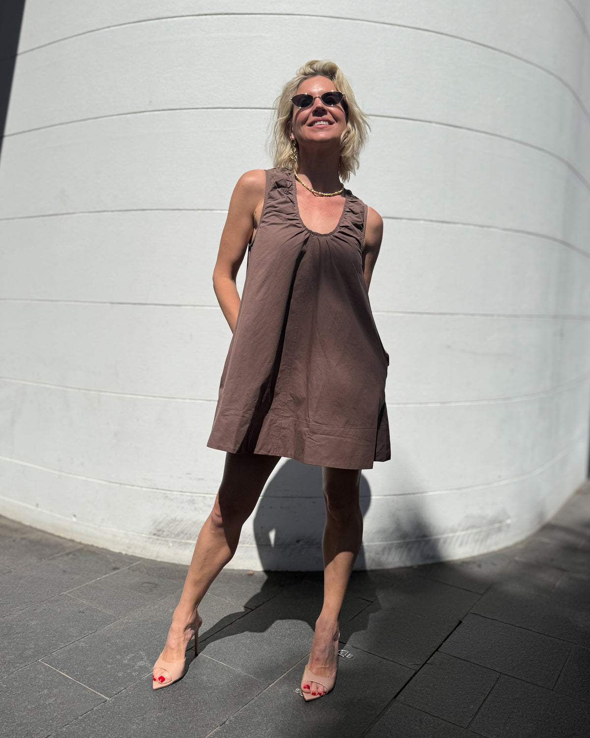 Isabelle Dress - Brown