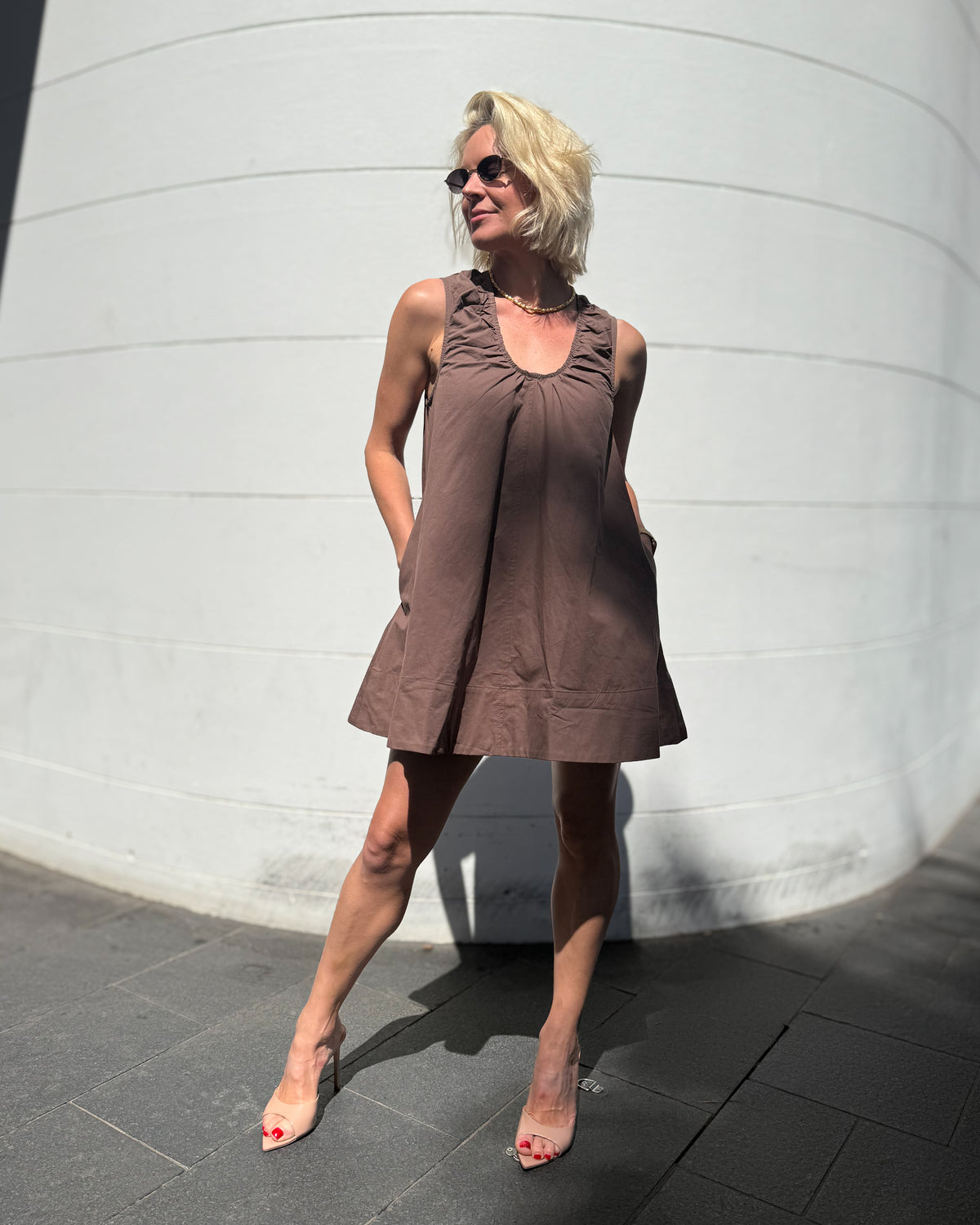 Isabelle Dress - Brown