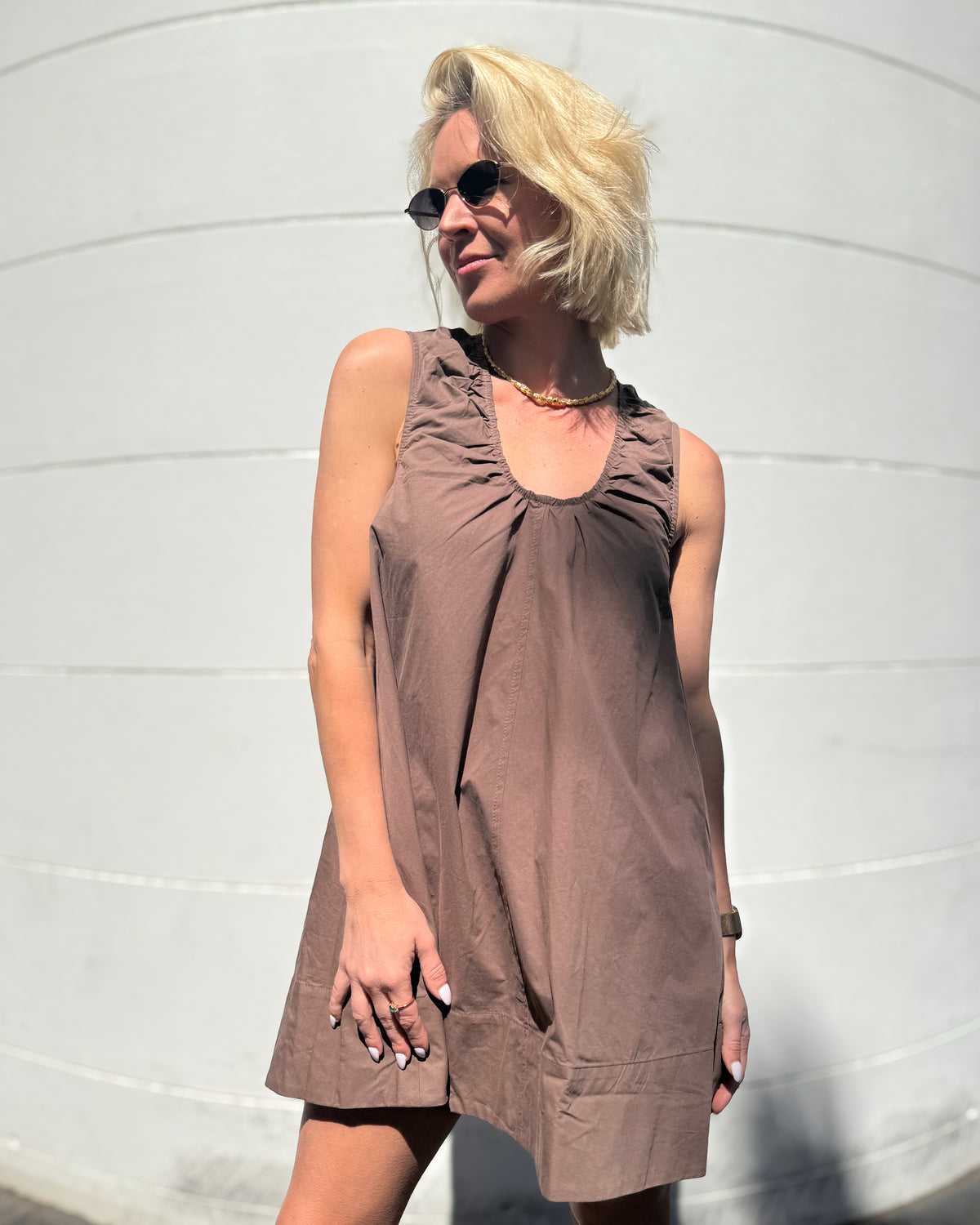 Isabelle Dress - Brown