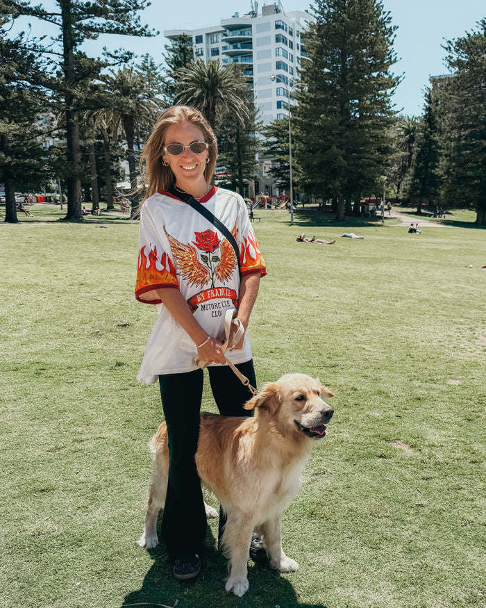 Moto Mayhem White Tshirt