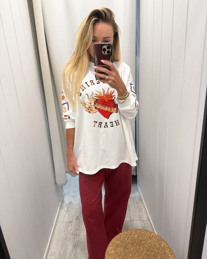 Maroon Racer Pants
