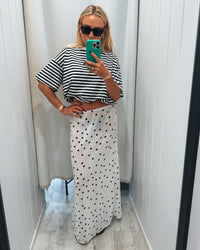 Paris Stripe Oversized Tee