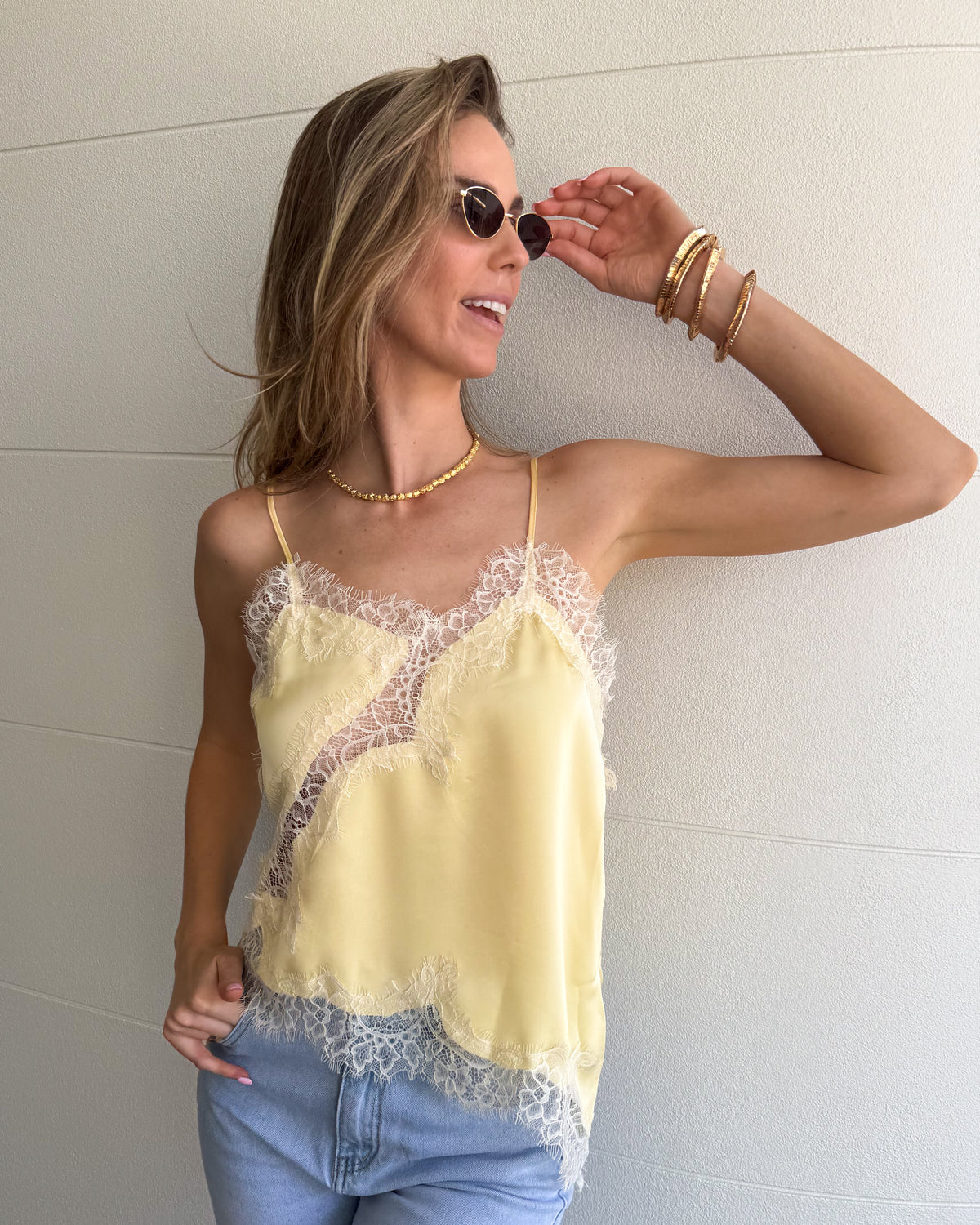 Shelly Top- Butter Yellow