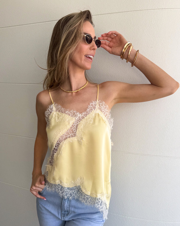 Shelly Top- Butter Yellow