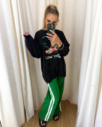 Stay Wild Long Sleeve Tshirt - Black