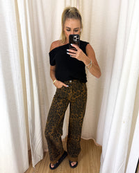 Brandy Jeans - Dark Leopard