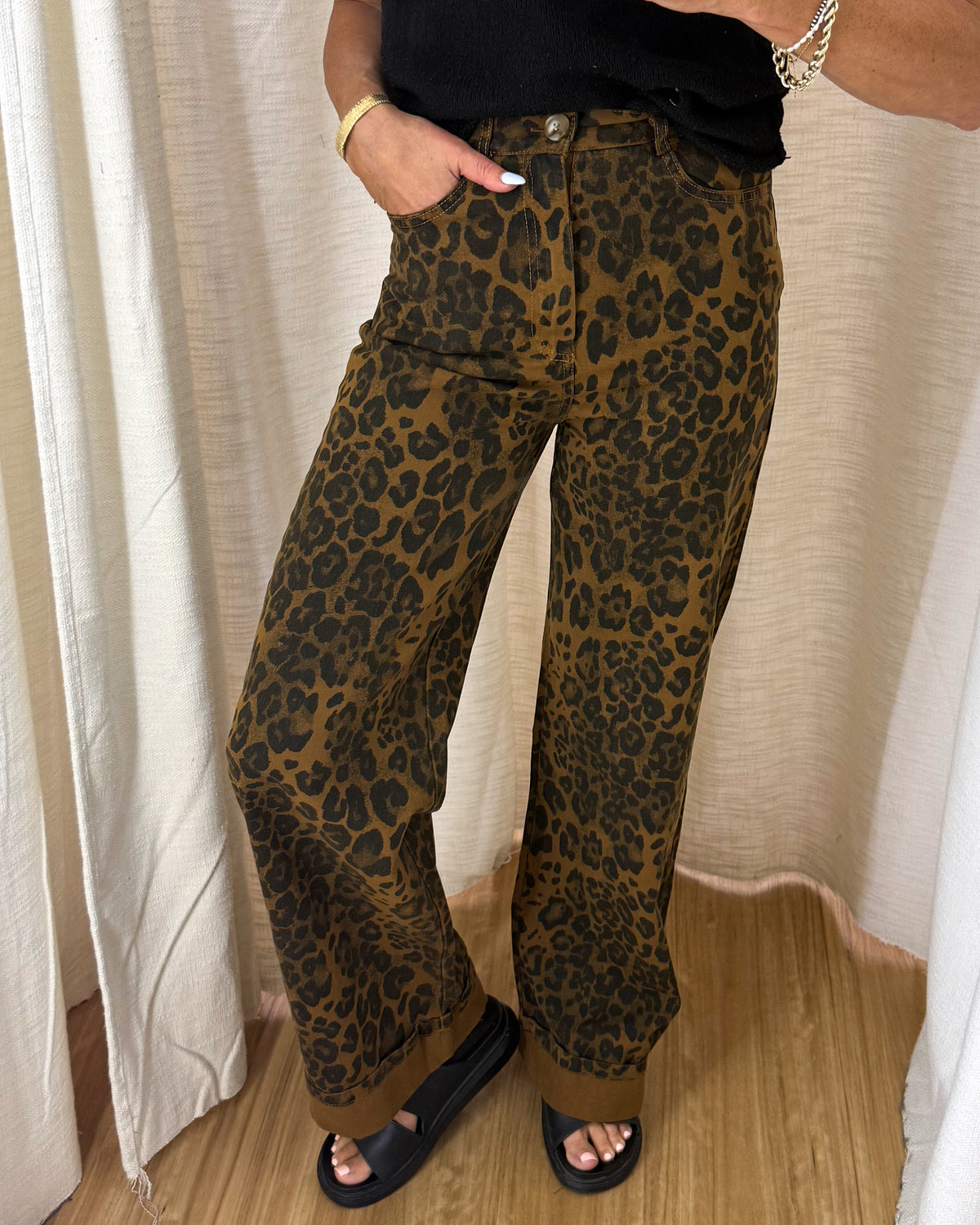 Brandy Jeans - Dark Leopard