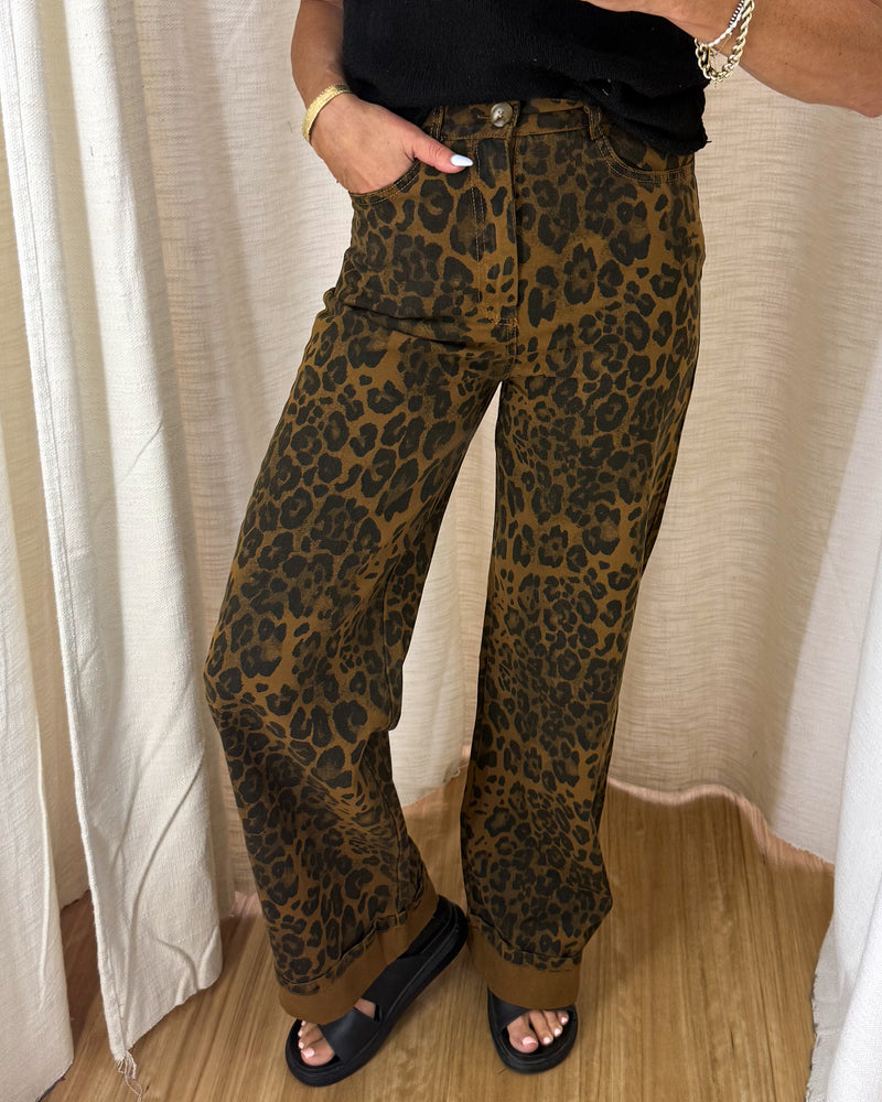 Brandy Jeans - Dark Leopard