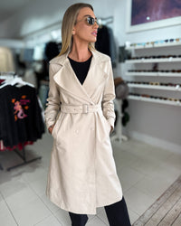 Natari Trench Coat - Beige