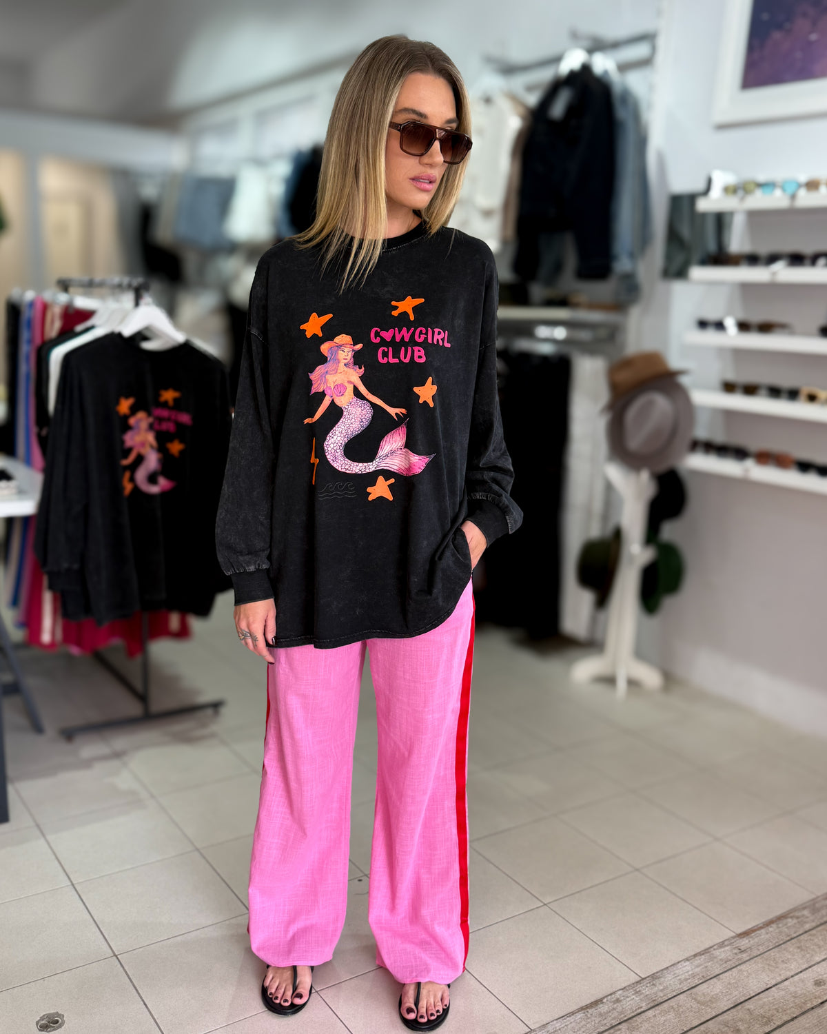 Cowgirl Club Long Sleeve Tshirt