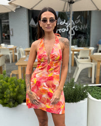 Bloom Halter Mini Dress