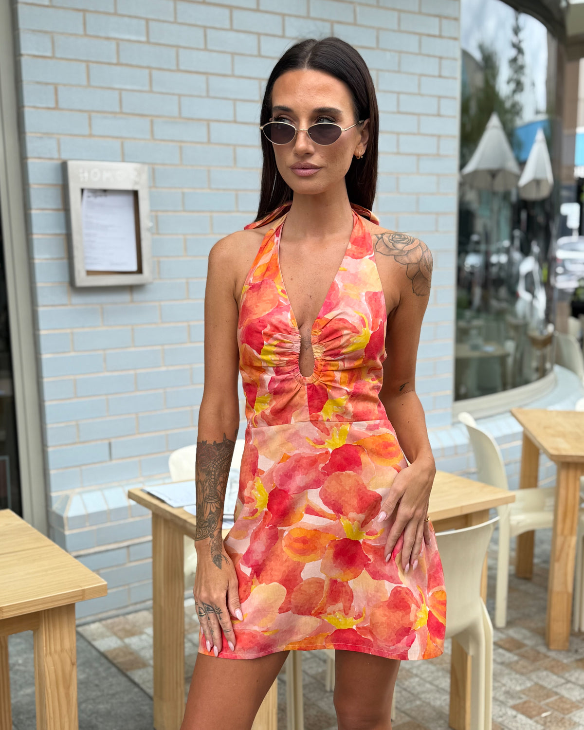 Bloom Halter Mini Dress