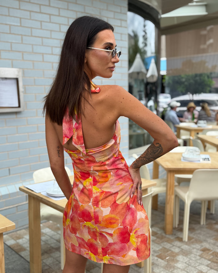 Bloom Halter Mini Dress