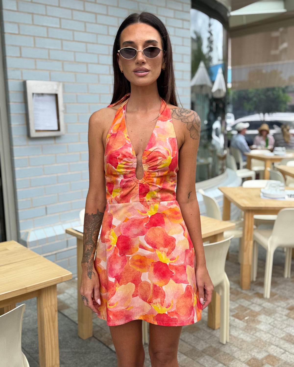 Bloom Halter Mini Dress