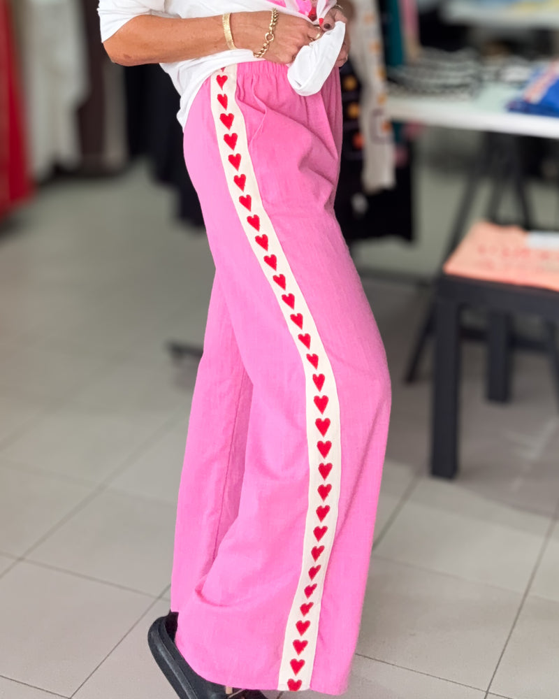 Pink Heart Pants