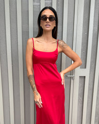 Halle Dress- Red