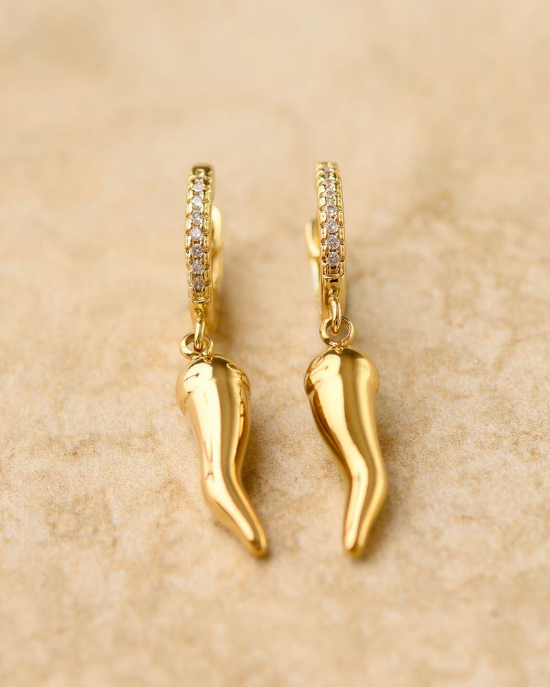 Chilli Earrings - Gold