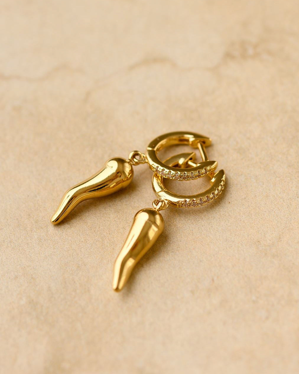 Chilli Earrings - Gold