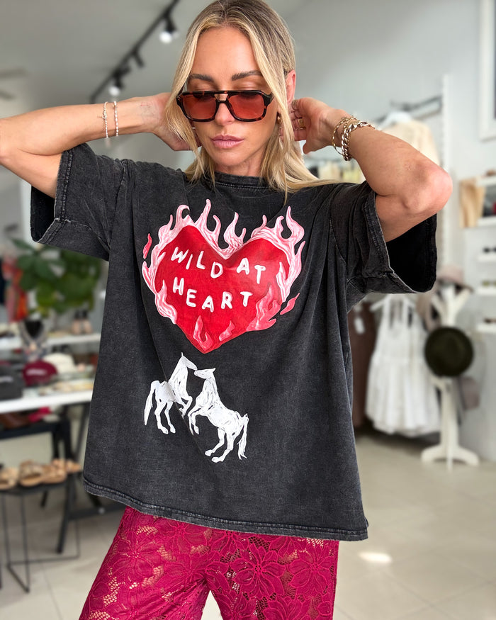 Wild Heart Black T-shirt