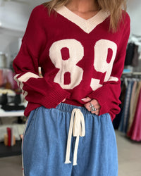 College Jumper - Maroon