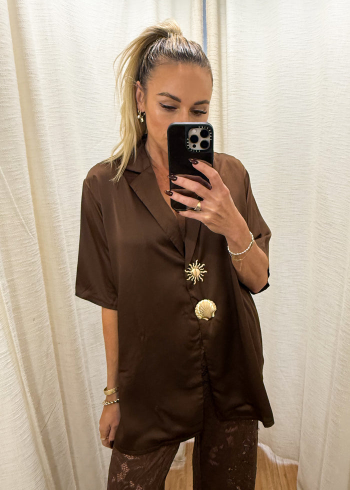 Shell Shirt - Brown