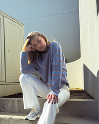 Beetle Top - Brown/Blue