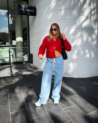 Valentine Denim Racer Pant - Light