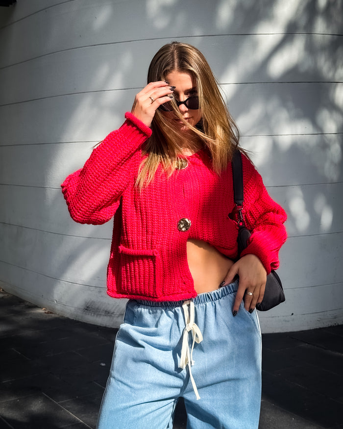 Velma Cardigan - Red
