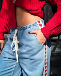 Valentine Denim Racer Pant - Light